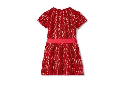 Hatley Girls' Red Sequins Velvet Dress (Toddler/Little Big Kid)2