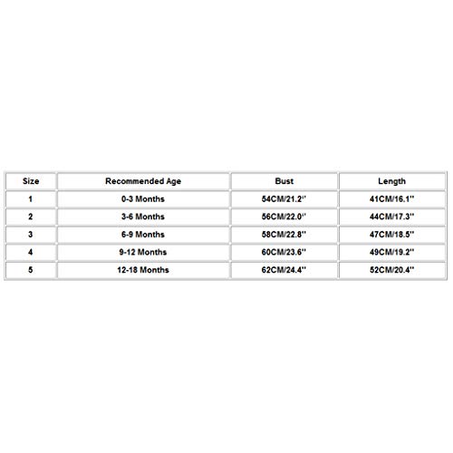 Daoope 0-2 Anni Vestiti Bambino Maschio 3 6 9 12