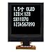 1.5 inch 25P LCD display screen 128x128 driver SH1107G interface SPI IIC
