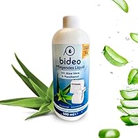 bideo® Haut- und Intimpflege Aloe Vera 500 ml im 1er Set, für bideo Toilettenpapierhalter inkl. Befeuchter | Erfrischend, pflegend und frisch | Ohne Farbstoffe - pH-hautneutral