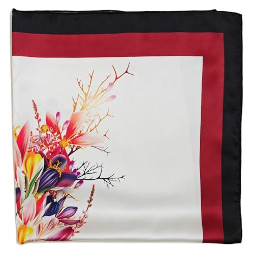 Image of Satin Silk Small Square Scarf for Women, Printed Soft and Comfy Neck Head Tie Scarf Bandana