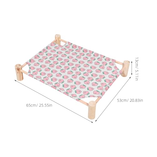 Lit surélevé pour chien lavable et rafraîchissant avec structure en acier