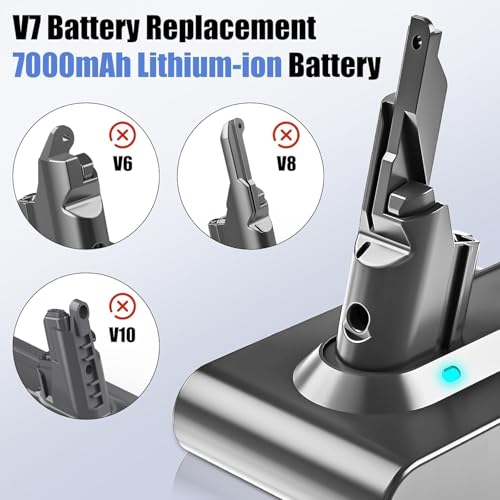 Image of 7000mAh 21.6 Volt Lithium Replacement for 21.6V V7 Battery 7.0Ah(Silver)