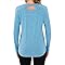 Wayleb Camiseta de Entrenamiento Mujer Manga Larga Cuello Redondo Top Deportivo Transpirable y Cómodo para Correr Yoga Gimnasio