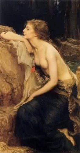Peinture à l'huile Lamia 1909 par Herbert Draper pour créer une ambiance artistique dans une chambre