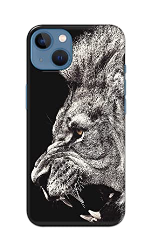 Image of Roaring Lion Hard Back Case Cover for Apple iPhone 13, A2633, A2482, A2631, A2634, A2635 Back Cover -(J5) VNS2225