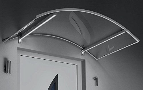 Preisvergleich Produktbild Gutta Bogenvordach mit LED-Technik Edelstahl 7210233
