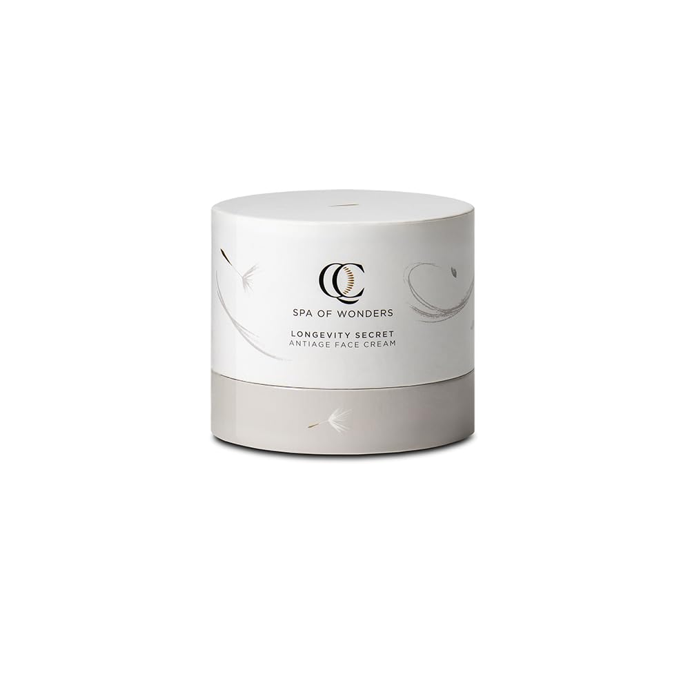 QC Longevity Secret, ANTIAGE FACE CREAM 50 ml, Crema Viso Nutriente e Rimpolpante