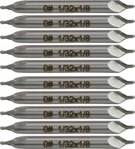 CME #0 HSS Center Drills, Uncoated, 10 pcs