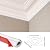 Duzzy Flexible Quarter Round Molding Self-Adhesive, 9.8FT Peel and Stick Molding Trim for Ceiling Molding, Baseboard, Background Wall, Mirror/Cabinet/Corner/Countertop Edge Trim (White)