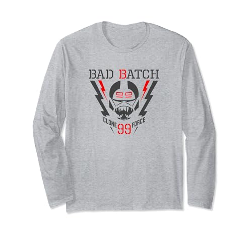 T-shirt Long Bad Batch Clone Force 99 Star Wars pour fan de science-fiction