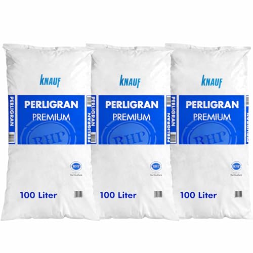 Perlite Perligran 300 L (3×100 L, 2–6 mm) – Drainage für optimale Belüftung&Wurzelwachstum – ideal für Aussaat, Zimmerpflanzen, Hochbeet & Hydrokultur
