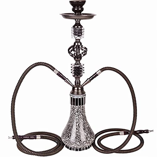 Shisha Set 2 Schlauch Luxus Shisha Set Alloy Shisha Set Enthält 2 Schläuche Und Shisha Zubehör Kann Für Zwei Personen…