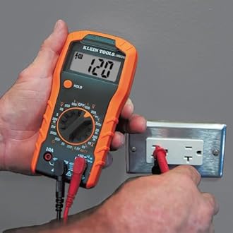 Klein Tools 69149P Electrical Test Kit with Digital Multimeter, Noncontact Voltage Tester and Electrical Outlet Tester, Leads and Batteries, Green,Red