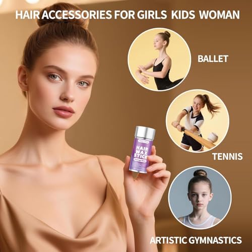 SWEET VIEW Hair Wax Stick & Slick Back Hair Brush for Tame Flyaways, Frizz, Sleek Ponytails, Buns | Pomade/Balm/Gel Stick for Woman, Styling Accessories for Girls - Image 5