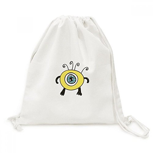 Sac en toile univers et alien cyclope jaune léger et robuste