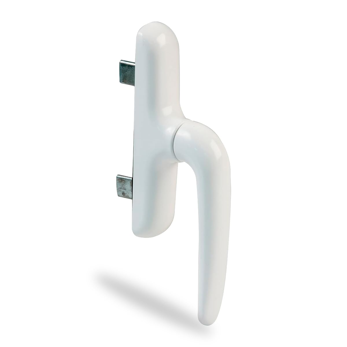 Amig Poignée pour fenêtres ouvrantes latérales aluminium PVC blanche 172 x 27 x 59 mm