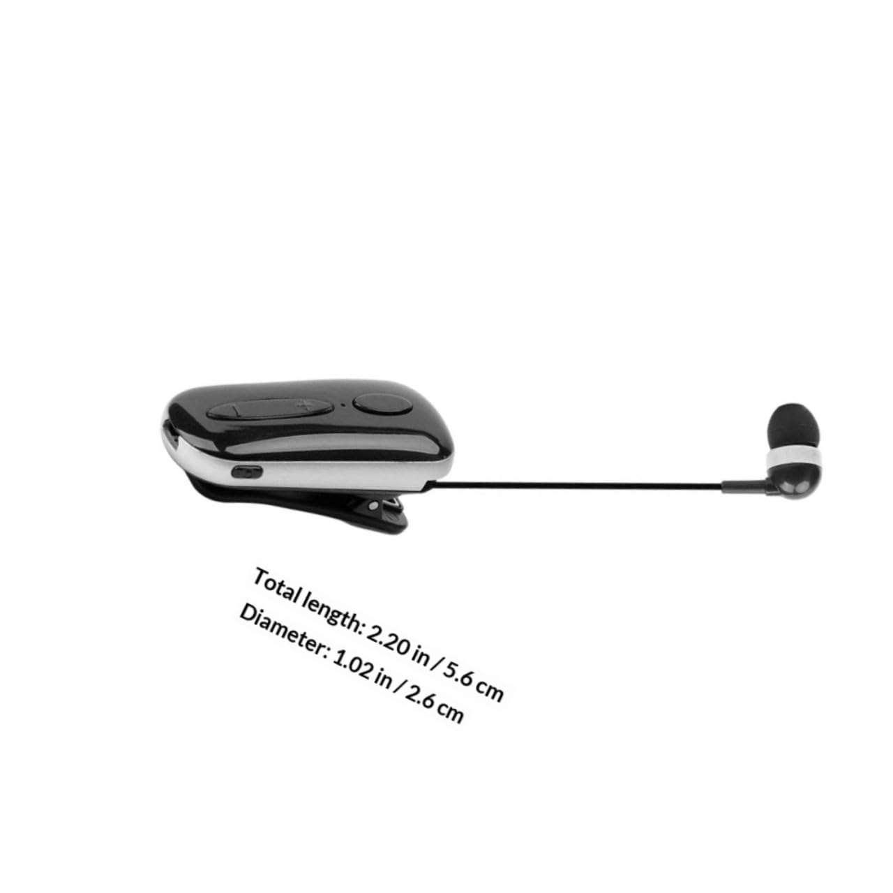 SHINEOFI 1 Set Cuffie Sportive Wireless Retrattili con Clip Auricolari Leggeri Ergonomici per Corsa e Attività Nero