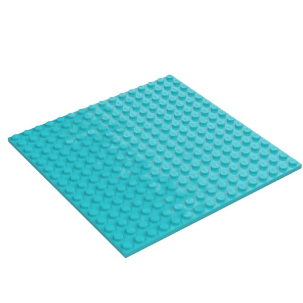 LEGO Classic Building Baseplate, 16 x 16 Studs, Part 91405 (Medium Azure, 1, Bricks) — image 1