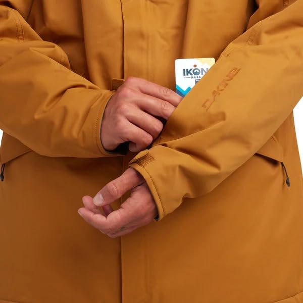 Dakine Reach 20K Insulated Parka, Water-Resistant, Hooded, Black (US, Alpha, Small, Regular, Regular, Golden Yellow)4