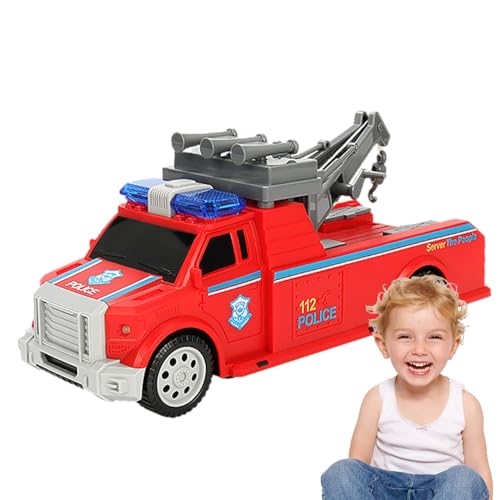 Generisch Coches de juguete para niños | Camión de aprendizaje eléctrico | Juguete de ambulancia con música y luz | Para niños guardería sala de estar dormitorio jugar