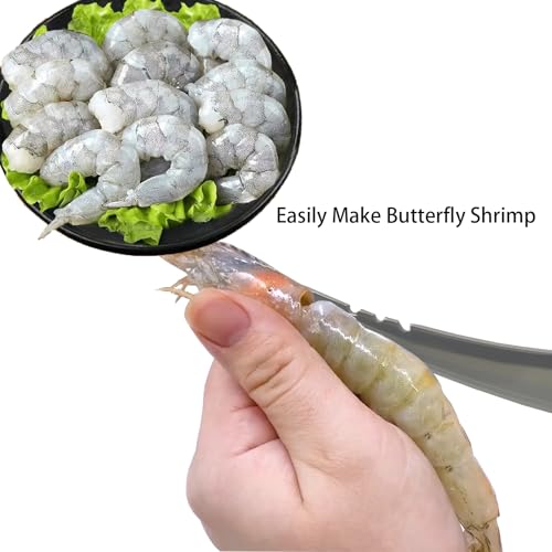 Image of 2 PCS Shrimp Deveiner Tool Shrimp Peeler,Stainless Shrimp Knife Multifunctional Shrimp Deveining Tool for Easy Shrimp Deveining (Shrimp Tools-1)