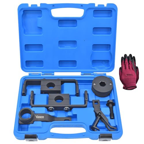 Image of Engine Timing Tool Kit Compatible with Ford 4.6L 5.4L 6.8L 2-Valve and 4-Valve Engine with Valve Spring Compressor Tool, 6 Pcs Camshaft Holding Tool, Crankshaft Camshaft Positioning Tool, 303-557 6477