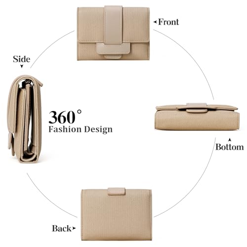 Image of Wallet Women Ladies Card Purse Small Billfold with Zipper Coin Pocket