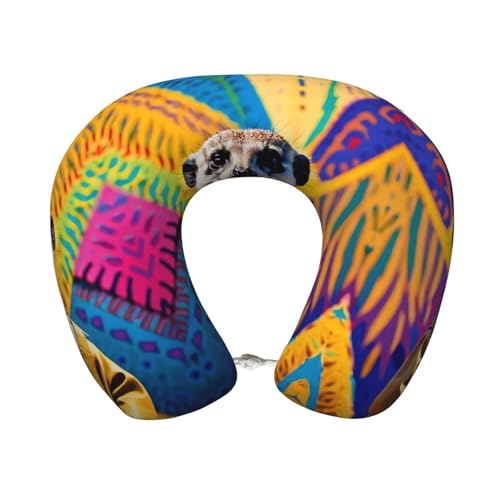 Almohada de poliéster con diseño ergonómico para viaje miniatura 1
