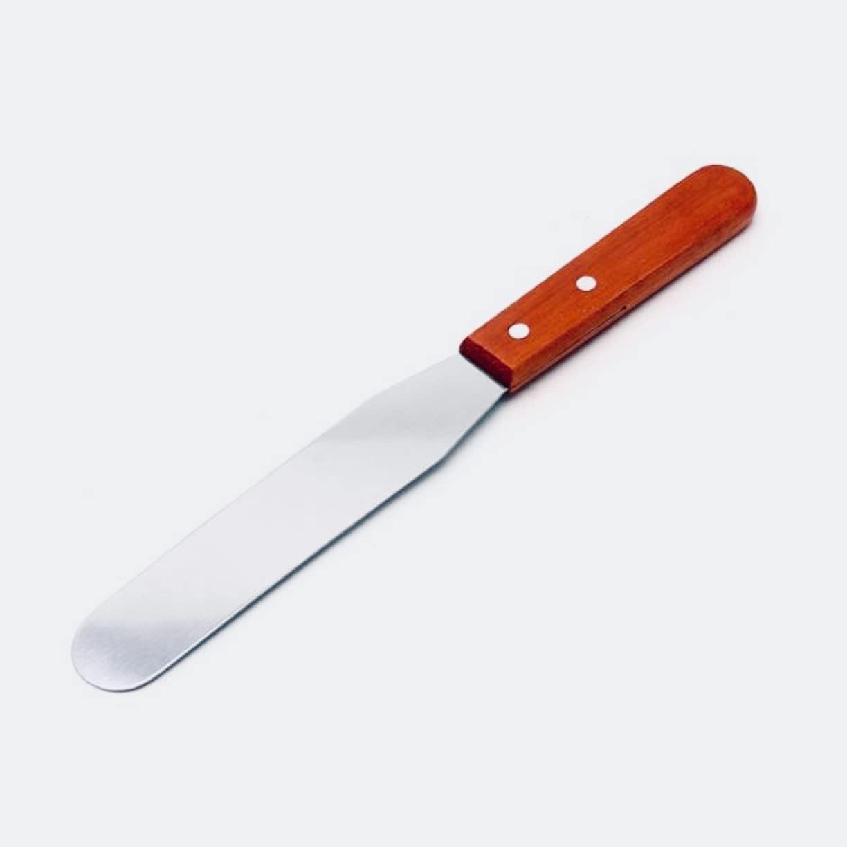 8’’ Straight Blade Spatula with Wooden Handle for Cake