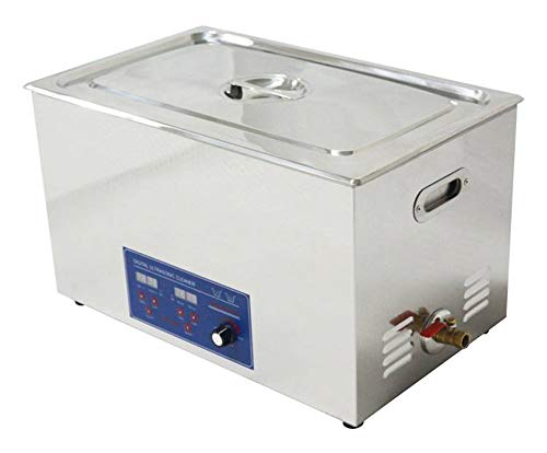 CGOLDENWALL Ultraschallreiniger 30L Kommerzieller Ultraschallreinigungsgerät Professionelle Schmuckreinigungsmaschine aus Edelstahl für Teile Metallteile Vergaser Kraftstoffinjektor (PS-100AL)