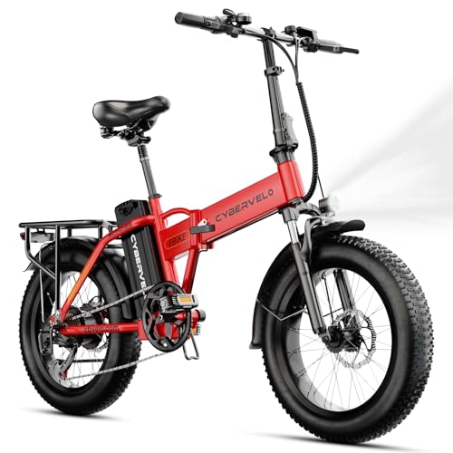 Cybervelo 1000W Folding Electric Bike with Removable Battery