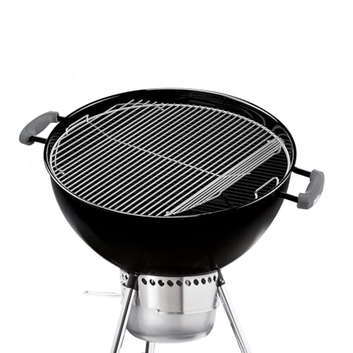 22\" Cooking Grate Hinged for Weber, 7436 Charcoal Grill Grate Round Hinged, Replacement Part for Weber One-Touch, Performer and Bar-B-Kettle Series, Grill Grate BBQ for Weber Series
