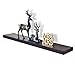 WELLAND 60 inch Espresso Mission Floating Shelves - Wall Mounted, Modern Wood Display Shelves for Bedroom, Living Room & Kitchen
