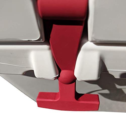 BEAST COOLER ACCESSORIES - Crimson Replacement Lid Latches (2-Pack) Compatible with Yeti & RTIC Hard Coolers - Larger, More Durable, Ergonomically Improved Design in Crimson