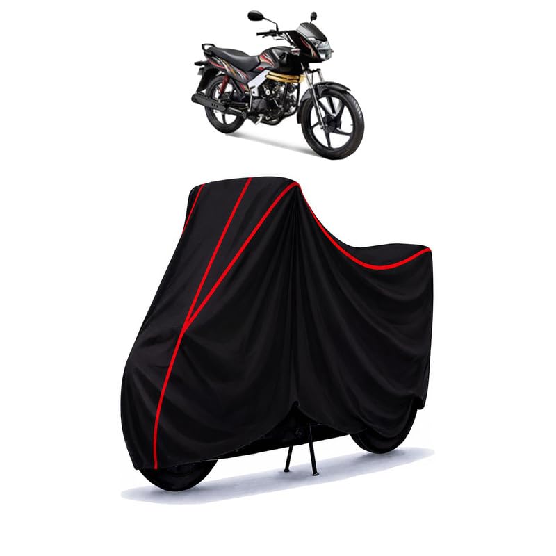 Image of Centuro BS4 AHO Water Resistant Bike Cover for All Motorcycles & Rain | Heavy Duty Taffeta Fabric | UV Protection, Dustproof, Scratchproof | All Weather Two Wheeler Body Cover with Elastic Bottom