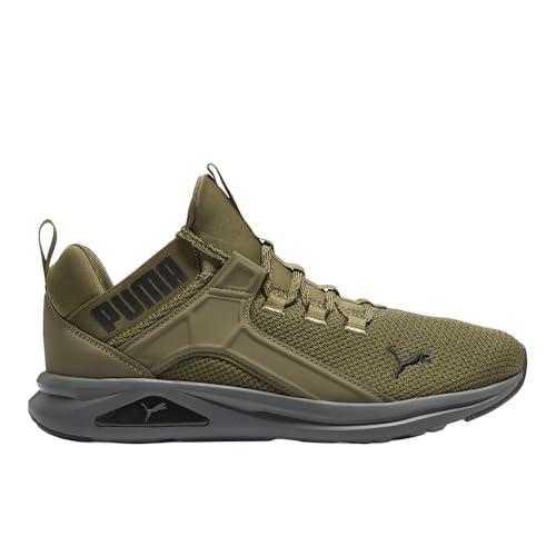 Image of PUMA Mens Enzo 2 Revamp Fleck Running Sneakers Shoes - Green - Size 10 M