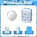 VercanMonth 160 Pcs Mini Mahjong Tiles Set 1.2 Inch Tiles American Mahjong Game with 8 Different Patterns Mahjongs Block Set