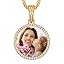 01 Circle Pendant(Gold)+Cuban Chain 0171]