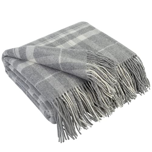 LYHome Plaid Cashmere con Lana Merinos - Coperta Invernale,...