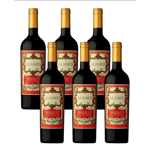 Caixa Fechada - Vinho Tinto Argentino - Alamos Malbec - 6 unidades