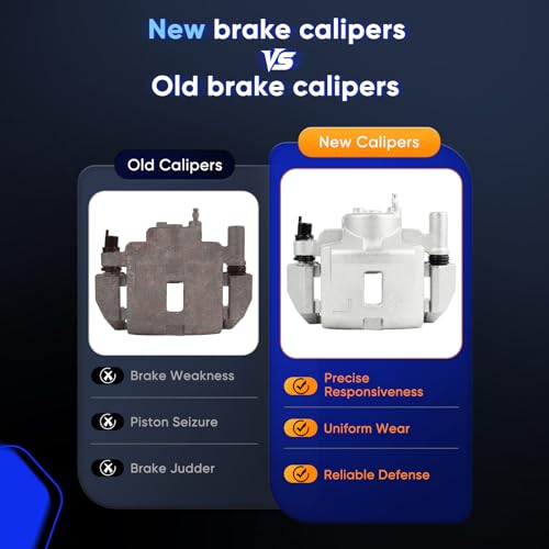 Image of ECCPP 19B2608 Front Left Disc Brake Caliper Assembly | w /Bracket Fit For Ford For Probe, For Mazda For 626, For MX-6, For Protege, For Protege5