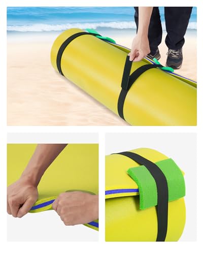 Lily Pad Floating Mat for Lake & Pool, 8'/9'/12' Extra Large Floating Mat, 3-Layer Tear-Resistant XPE Foam Floating Water Mat for Lake, Pool, River, Ocean, Boat, Suitable for Adults and Kids