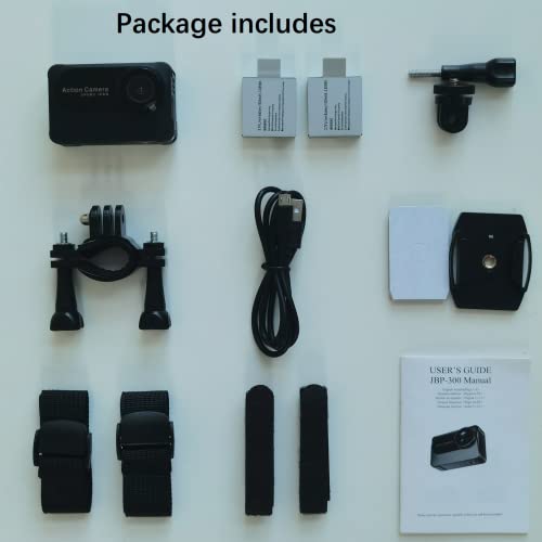 Image of Elevea ๐๐ ๐๐๐๐ซ๐ฌ ๐๐ฎ๐๐ซ๐๐ง๐ญ๐๐ H32 Sports Camera - 4K 1080P Video, Dual LCD, 170 Angle, 16MP Action Cam for Biking, Diving, Vlogging, with Mount Kit