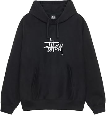 Stussy Basic APPLIQUE HOODIE 118473 Sweatshirt Hoodie M, Black