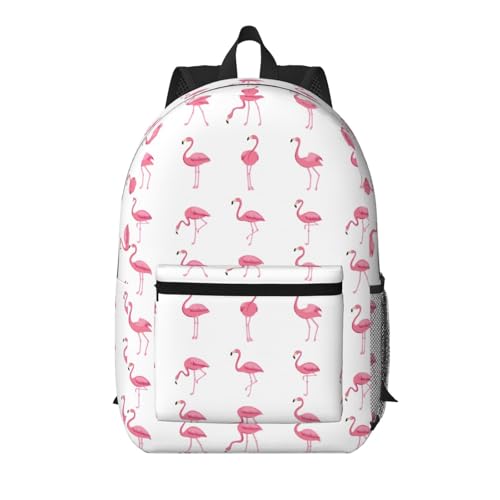 Sac à dos quotidien flamants roses noir pour organiser toutes vos affaires sans encombrement