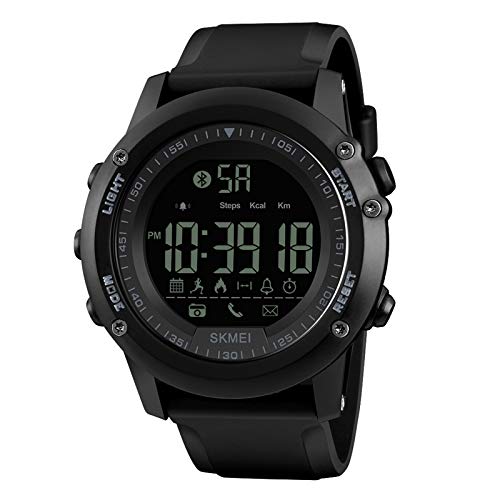Dophee Montre Digitale Militaire Montres de Sport Extérieur Multifonction Montre de Sport étanche Montre Numérique Montre Digitale Homme Femmes-Noir