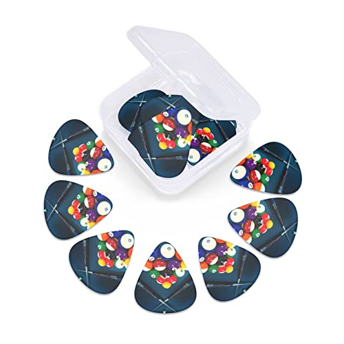 Ensemble de 12 médiators de guitare de billard pour guitare acoustique, guitare électrique, contrebasse, ukulélé - Les Beatles, Paul McCartney, John Lennon, RIngo Starr, George Harrison Ensemble de 12 médiators de guitare de billard pour guitare acoustique, guitare électrique, contrebasse, ukulélé – Image 7