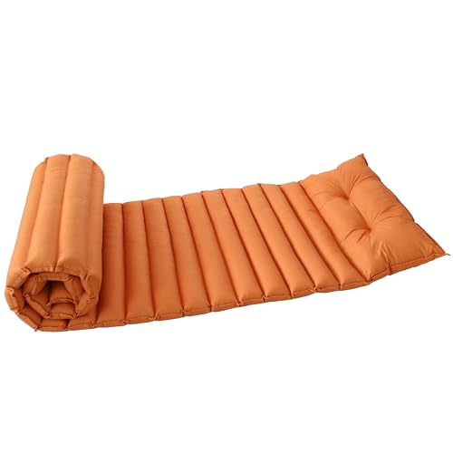 Matelas pour Bain de Soleil, Orange, 180x60cm, avec Traitement déperlant et Anti-UV, Collection Borneo