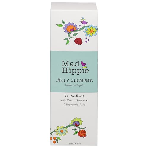 Mad Hippie Jelly Cleanser - Jelly to Milky Hydrating Face Wash for Women/Men with Rose